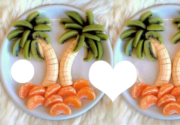 Salade de fruits palmier Fotomontage