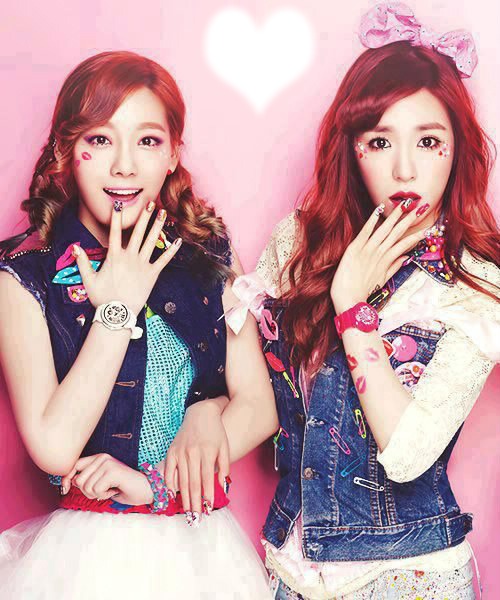 SNSD Tae Yeon And Tiffany (TaeNy) Photo frame effect