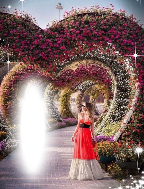 Arco de flores Фотомонтаж