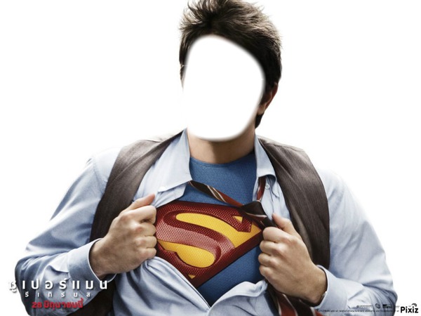 superman returns Clark Fotomontaggio