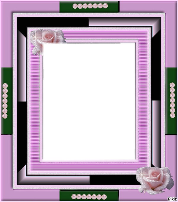 fleur violette Photo frame effect