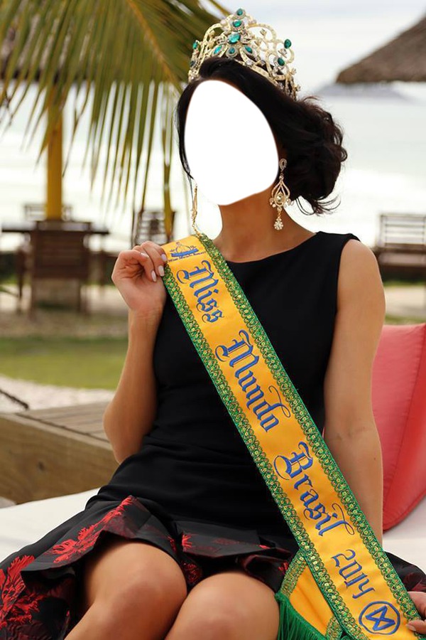 Miss Mundo Brasil Photo frame effect
