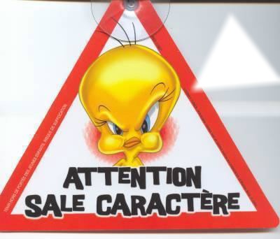 Attention sale caratere Fotomontage