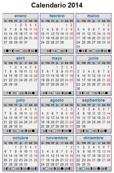 Nuevo Calendario Fotomontaža