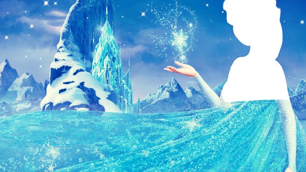 Elsa frozen Fotomontāža