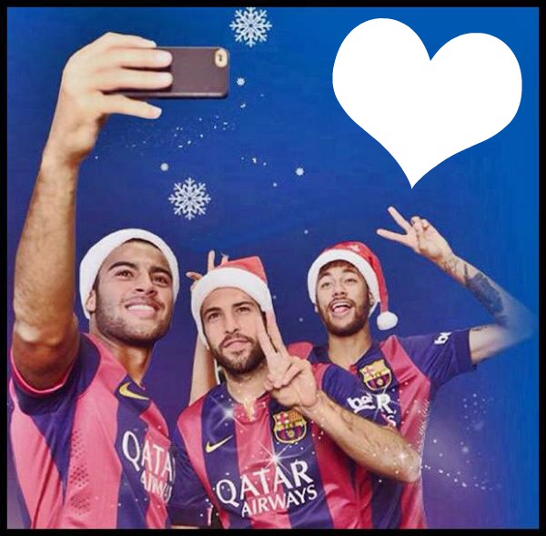 Neymar Natal Fc Barcelona Fotomontagem