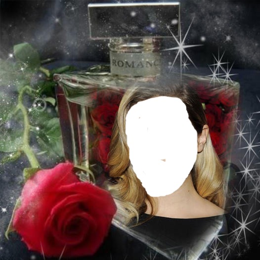 renewilly foto en envase de perfume Montaje fotografico