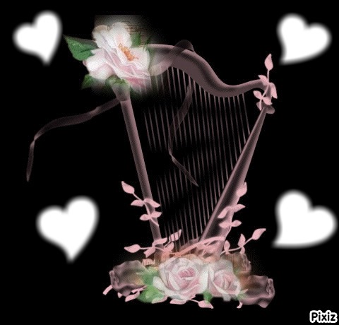 la harpe de l amoure Fotomontaža