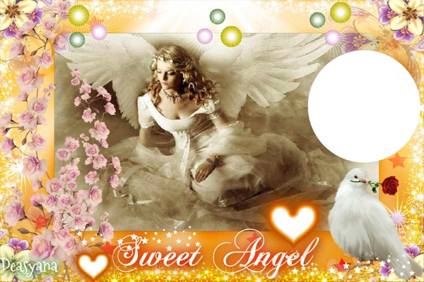 Sweet Angel Photo frame effect