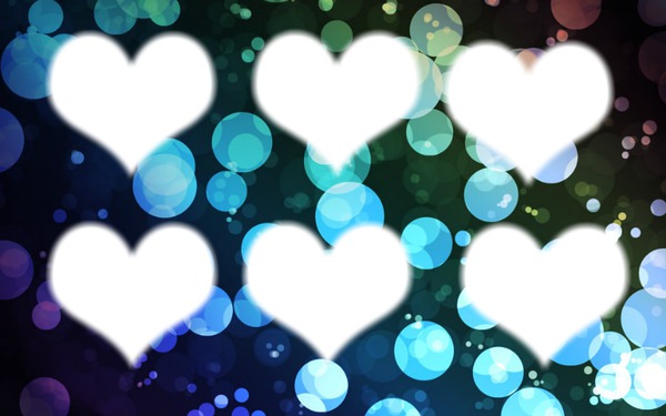 coração de bolhas Fotomontage