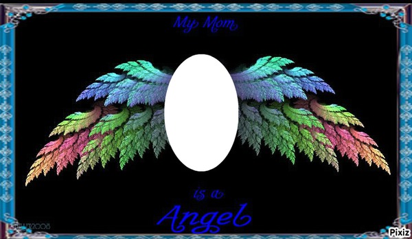 angel watching over me. Photomontage