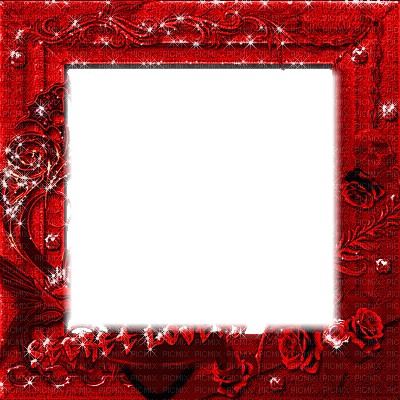 cadre rouge Montage photo