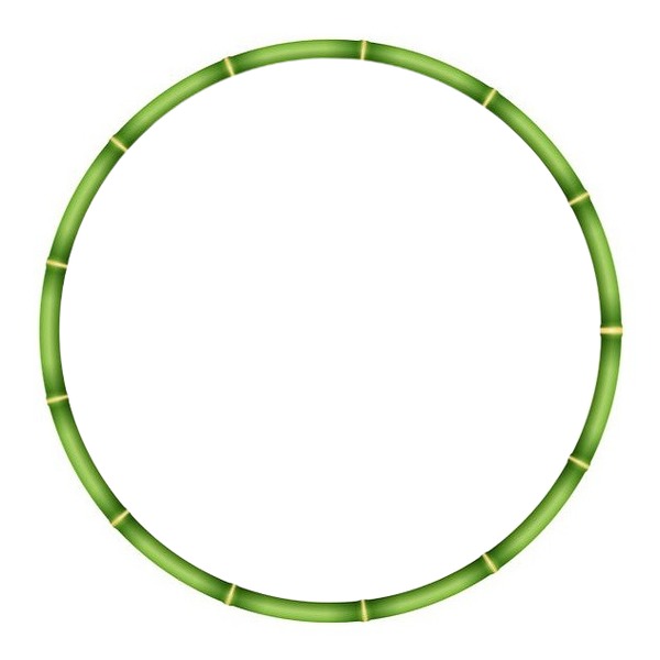 marco circular,  bambú Fotomontaggio