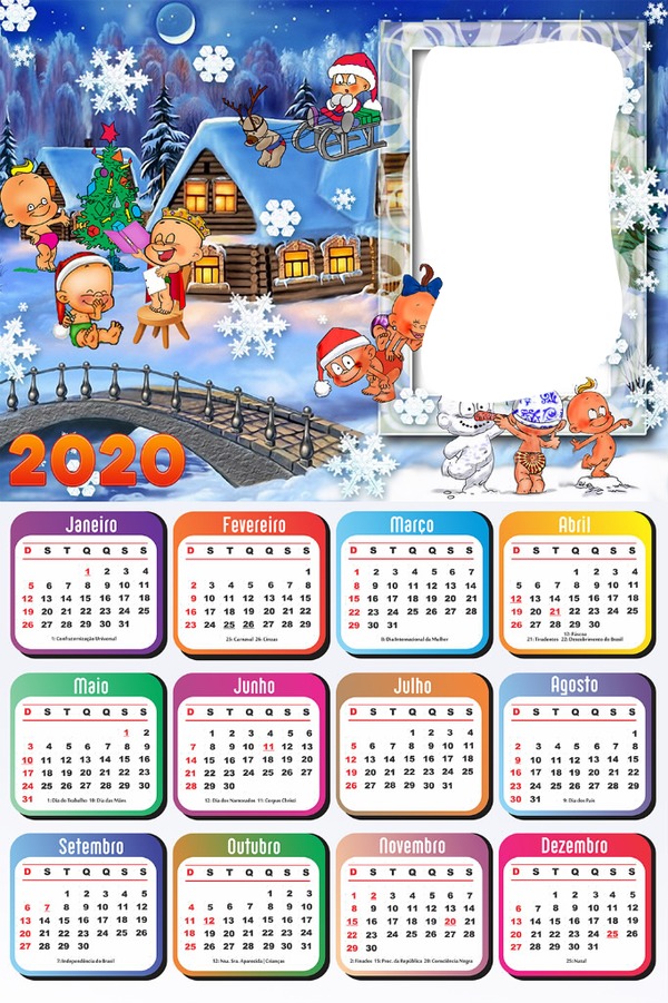 renewilly calendario nuevo año Fotomontaż