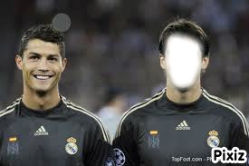 Photo avec Cristiano Ronaldo Fotomontaža