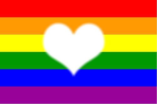 drapeau gay pride フォトモンタージュ