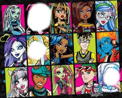 monster high tres personajes Fotomontage
