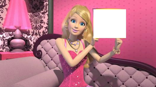 Barbie e a sua foto Photo frame effect