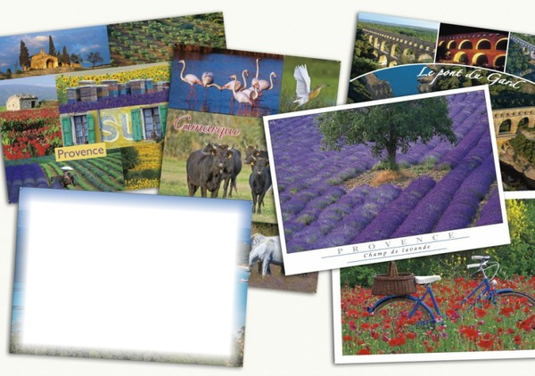 Cartes postales de Provence Montaje fotografico