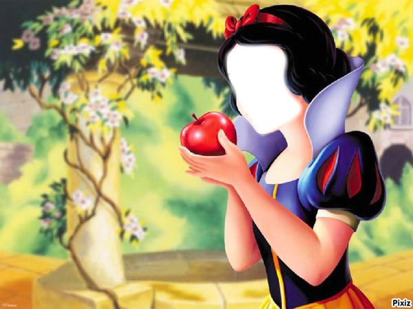 blanche neige Photo frame effect