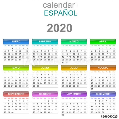 calendrier espagnol Fotomontage