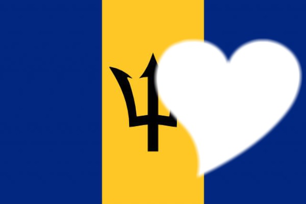 Barbados flag Фотомонтаж