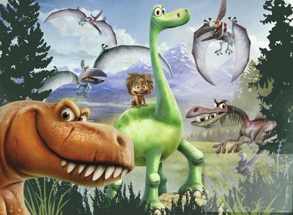 una gran dinosaurio Fotomontage