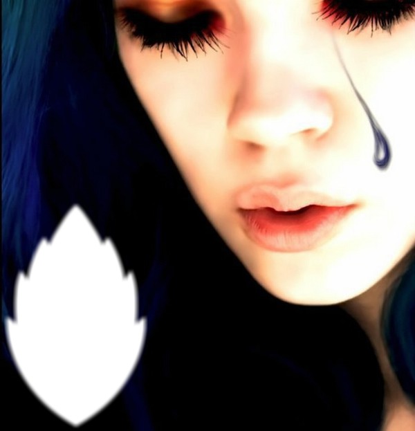 larme bleue Fotomontagem