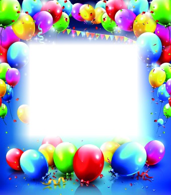 Birthday Party Photo frame effect
