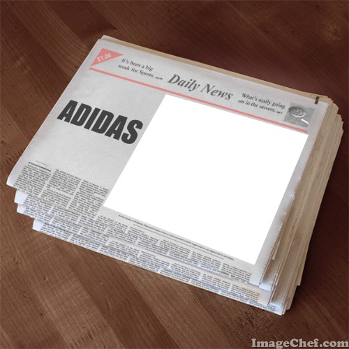 Daily News for Adidas Fotomontage