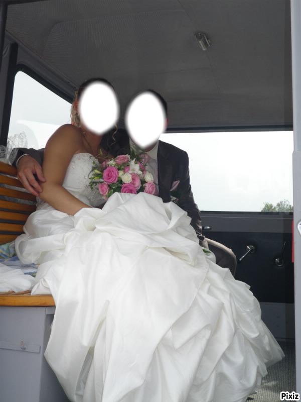visage de mariés Fotomontaż