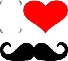 I love moustache フォトモンタージュ