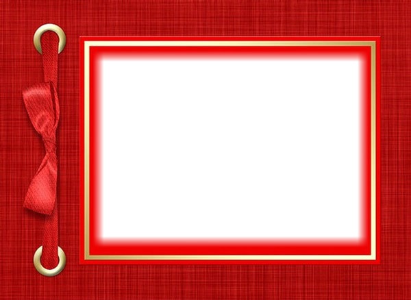 cadre rouge Fotomontage