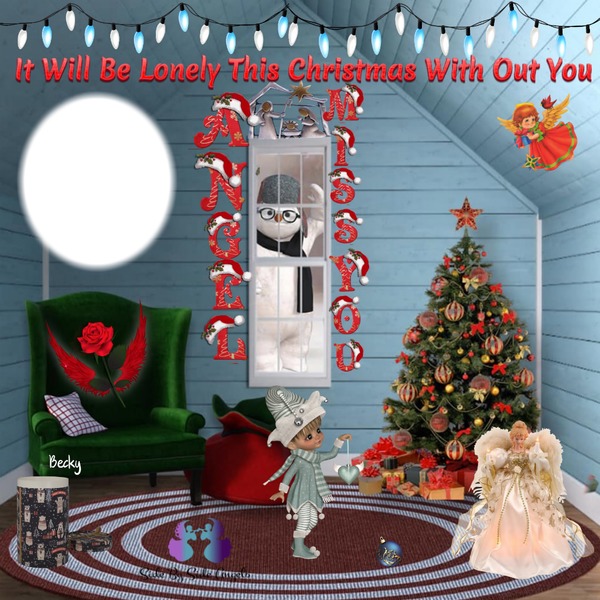 it will be lonely this xmas without you Photomontage