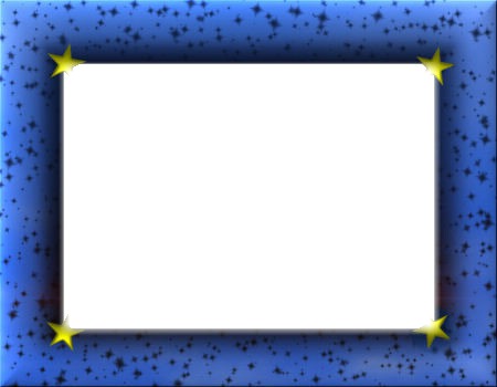 cadre bleu étoile Fotomontaż