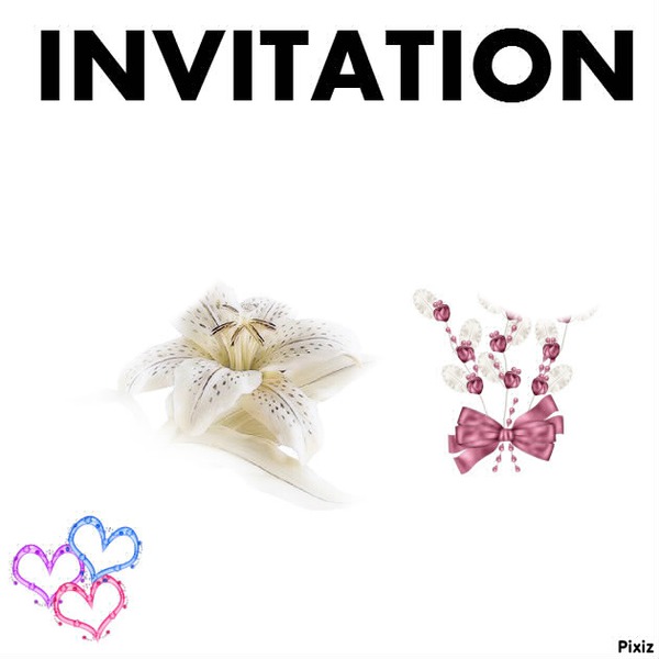 invitation Montage photo
