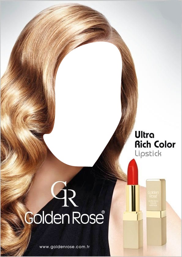 Golden Rose Ultra Rich Color Lipstick Advertising Valokuvamontaasi