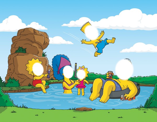 The Simpsons Fotomontāža