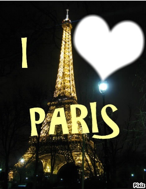 I LOVE PARIS Valokuvamontaasi