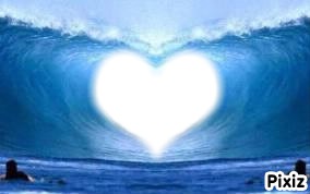 coeur dans la mer Photo frame effect