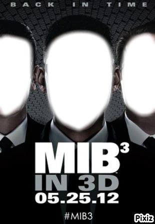 MIB in 3D Fotomontage