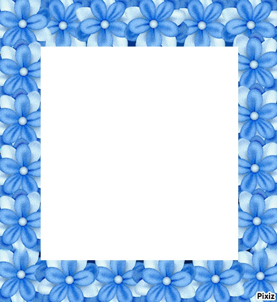 marco azul Fotomontage