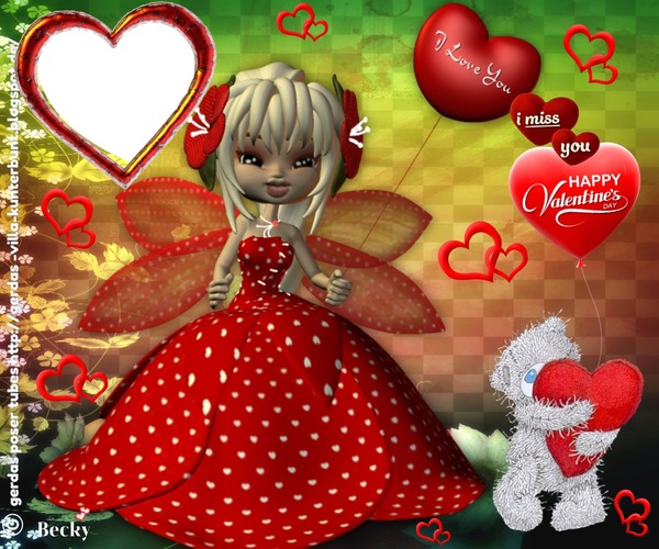 valentines day in heaven Montage photo