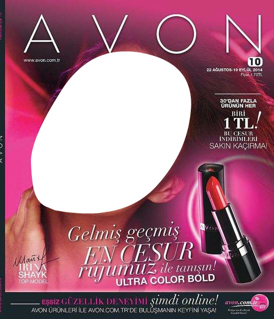 Avon Katalog 2014 Ultra Color Bold Ruj Photo frame effect