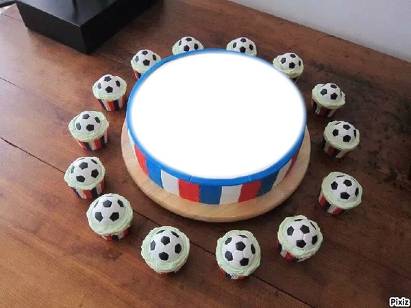 Gâteau d'anniversaire OL Fotomontáž