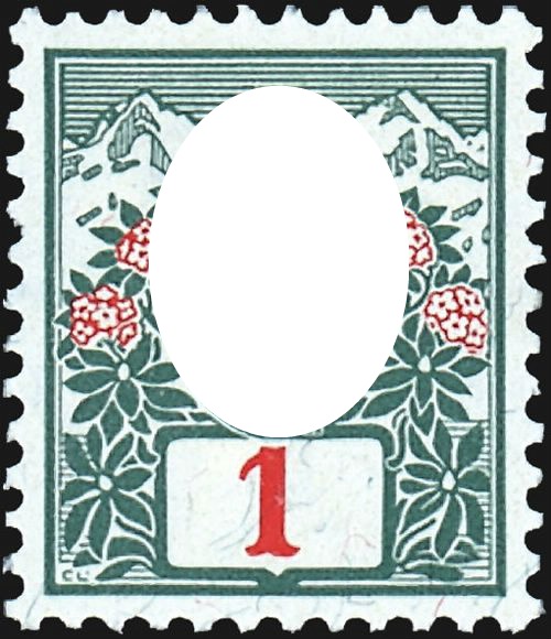 Stamp swiss Photo frame effect