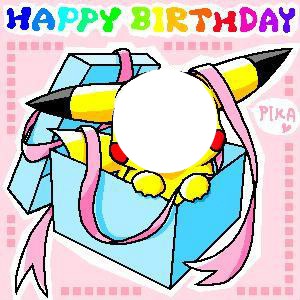 pikachu anniversaire Фотомонтаж