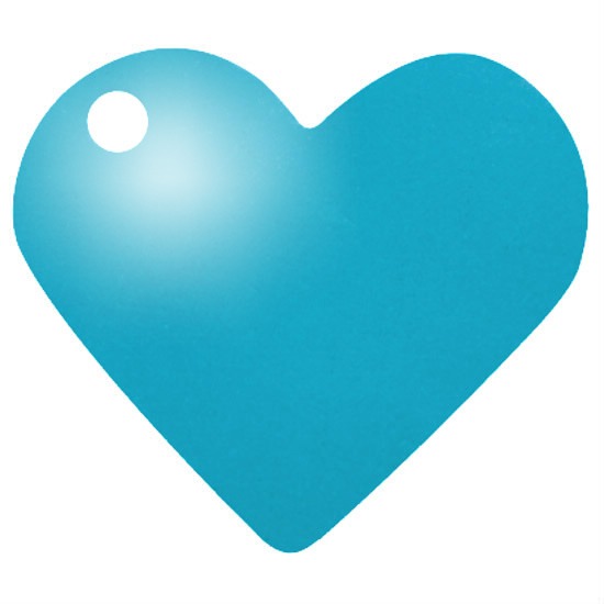 coeur turquoise 2 Photo frame effect