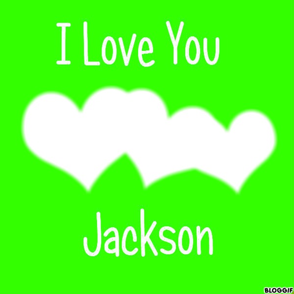 I Love You Jackson Photo frame effect