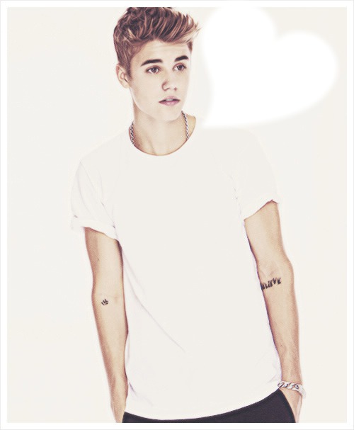 Justin en amour Fotomontage
